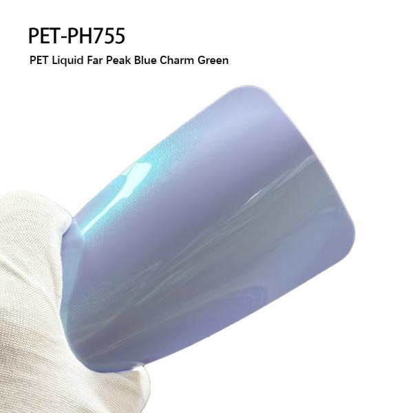 PET-PH755 PET Liquide Far Peak Bleu Charme Vert 7.5mil Enveloppe de protection du véhicule