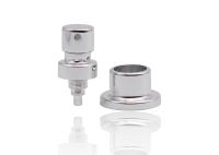 da bomba 15mm cosmética do pulverizador da garrafa de perfume do friso de 13mm prata brilhante com colar da etapa