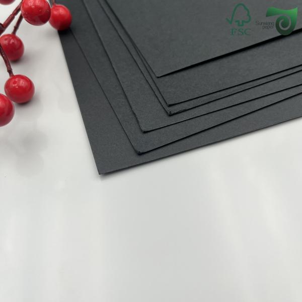 FSC 400gsm Black Cardboard Liner Sheet For Gift Boxes  70cm 100CM Carbonless Paper