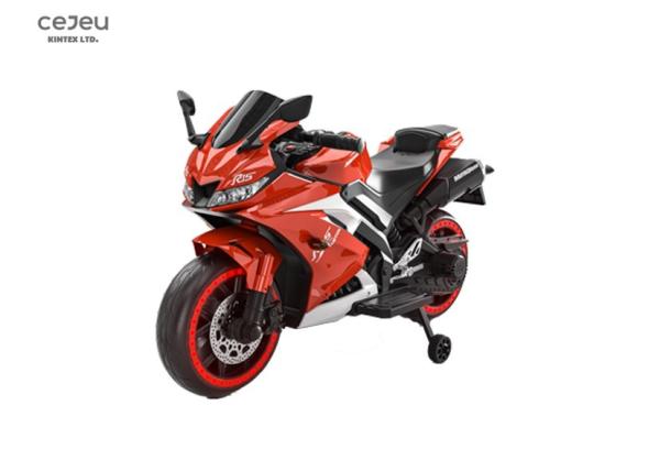 Ride On Electric Bike Toy USB Dual Drive 550 Motor Battery