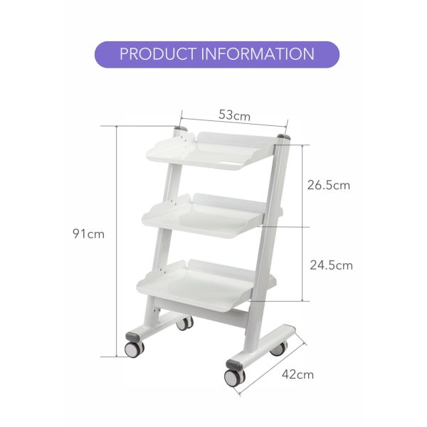 High Quality Durable Portable Dental Trolley Cart Mobile Oral Therapy Equipment Accessories Hot Sale Dental Medical Trolley Cart