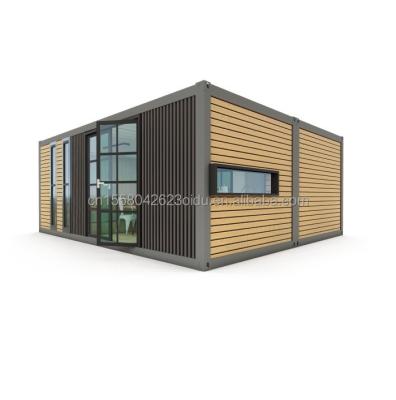 Maison de conteneurs de luxe préfabriquée avec couleur personnalisée et 2 chambres