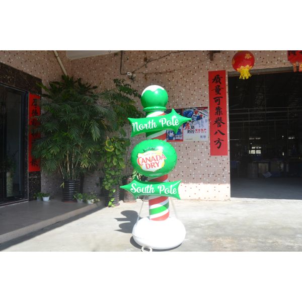 Custom Branded PVC Plastic Inflatable Spray Bottle for Trade Shows and Promotions