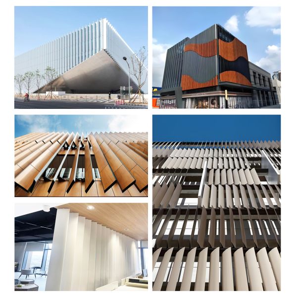Varies By Size Aluminum Sun Shade System with Environment Friendly Benefits and Akzo Nobel Electrostatic Powder Coated Surface Coating