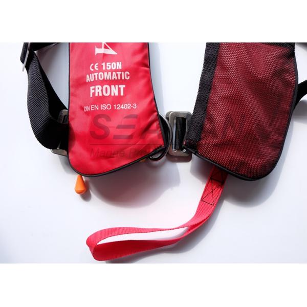 EN ISO12402-3 CE 150N Inflatable Adult Life Jacket Vest With Safety Harness & Lifeline