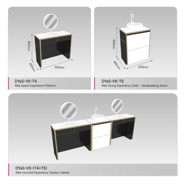 Cosmetic Store Furniture Curved End Cap Display Cabinet for High-End Samples - Promotion Cabinet in Beauty Multi-Brand Store Fitting