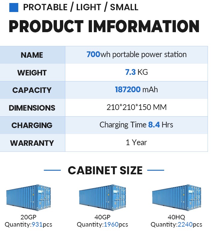 Fanless охлаждая циклы генератора 800 лития 220V 700wh портативные