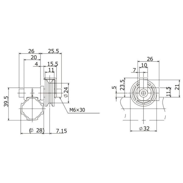 La tubería de aluminio AL-81 fundido a troquel las juntas de la cuerda de la fibra pule con chorro de arena el tratamiento superficial