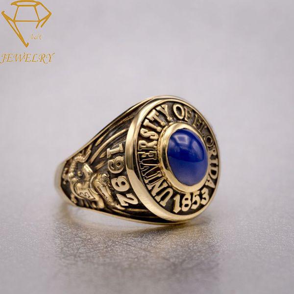 AAA CZ Vintage Custom University Rings
