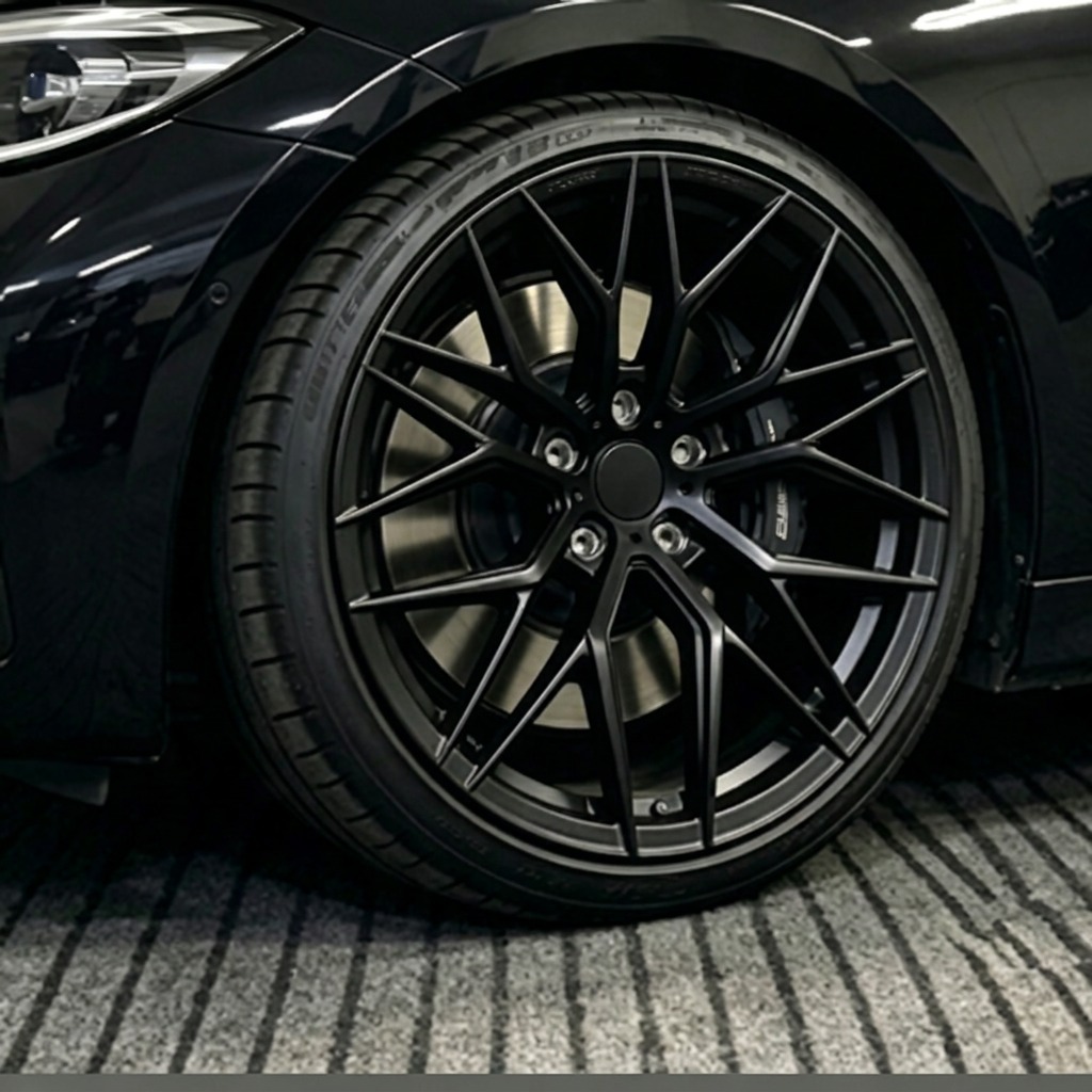 Monoblock Forged Wheel 20 Inch 5x100 6061 Aluminum Alloy Matte Black CNC Machined for Audi TT A5 Bespoke Design Custom Fitment