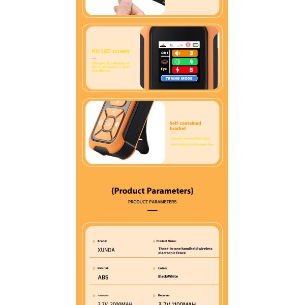 Precision Dog Trainer Multi-Functional Hand-Held Wireless Electronic Fence Forbidden Zone Waterproof IP67 Pet Training Supplies
