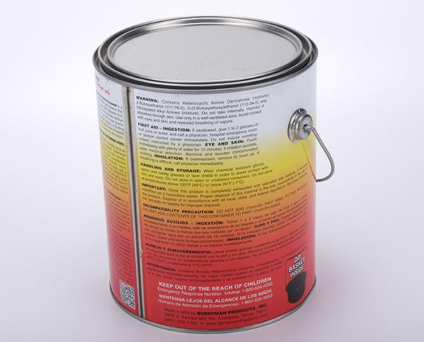 1 liter Paint Can With Lever Lid Metal Round Tin Can Packing For Glue And Coating