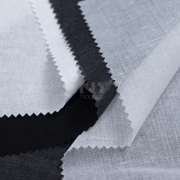 100% Polyester woven interfacing Shringkage Resistant For Shirts