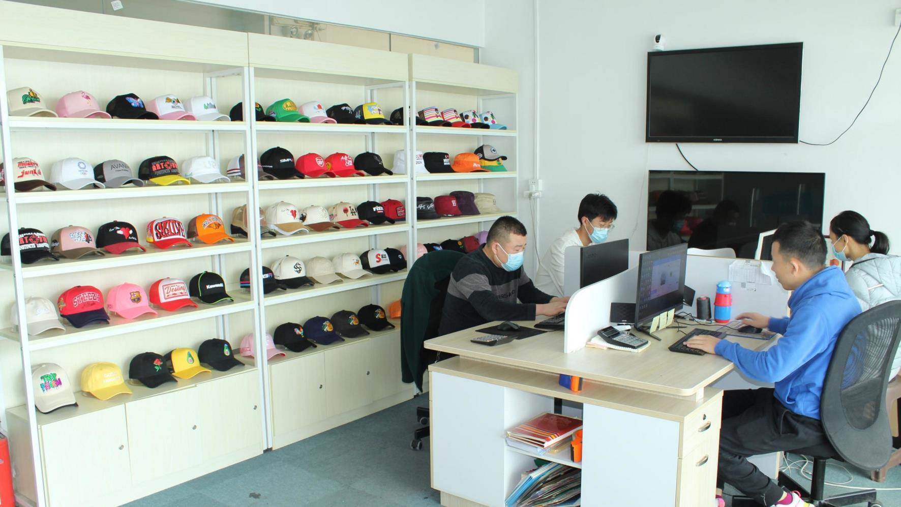 Custom Baseball Caps 3D Puff Embroidery Logo Sport 5 Panel Corduroy Design