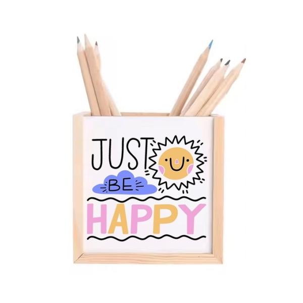 Diy Sublimation Pencil Wood Box Gift For Students Photo Pencil Box for heat transfer