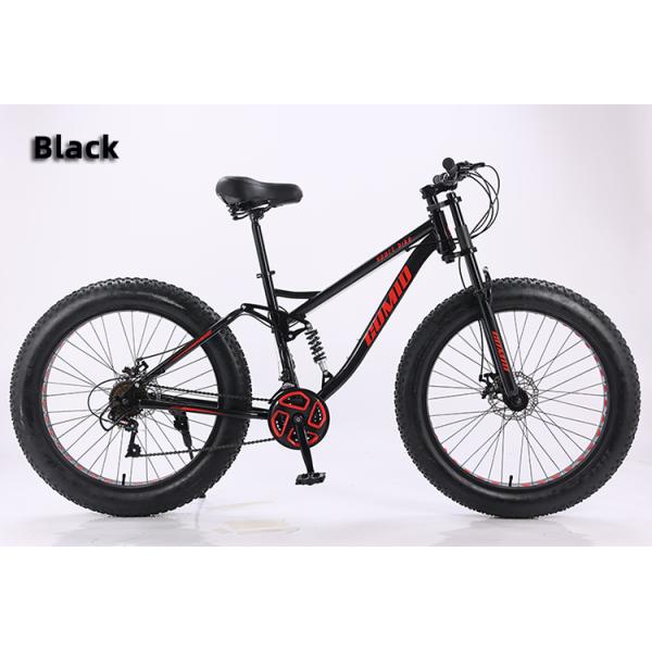 Fat tire vélo Fatbike personnalisable Croisière Neige Pleine suspension Vélo de montagne Vélo de plage Vélos à queue douce 21 vitesses