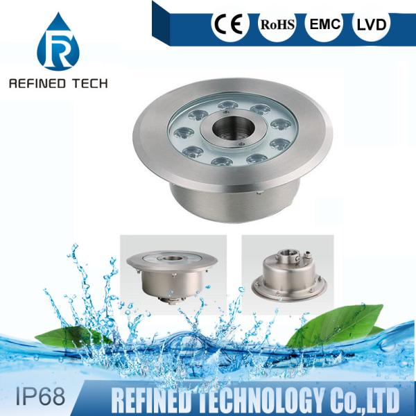 Коммерчески на открытом воздухе свет фонтана RGB, свет фонтана погружающийся с соплом