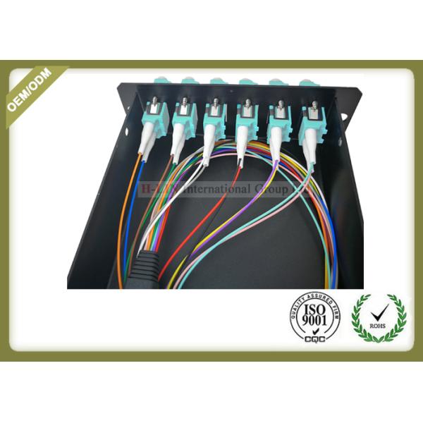 MPO - LC Cold - Roll Steel Fiber Optic Distribution Box 50 / 125 OM3 Load With Patch Panel