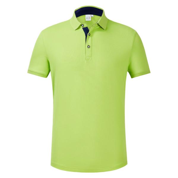 No Pilling Short Sleeve T Shirt SGS Mens Plain Polo Shirts Breathable