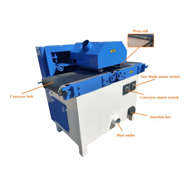 Multi Blade Rip Saw Machine for Horizontal Circular Cutting in Building Material Shops