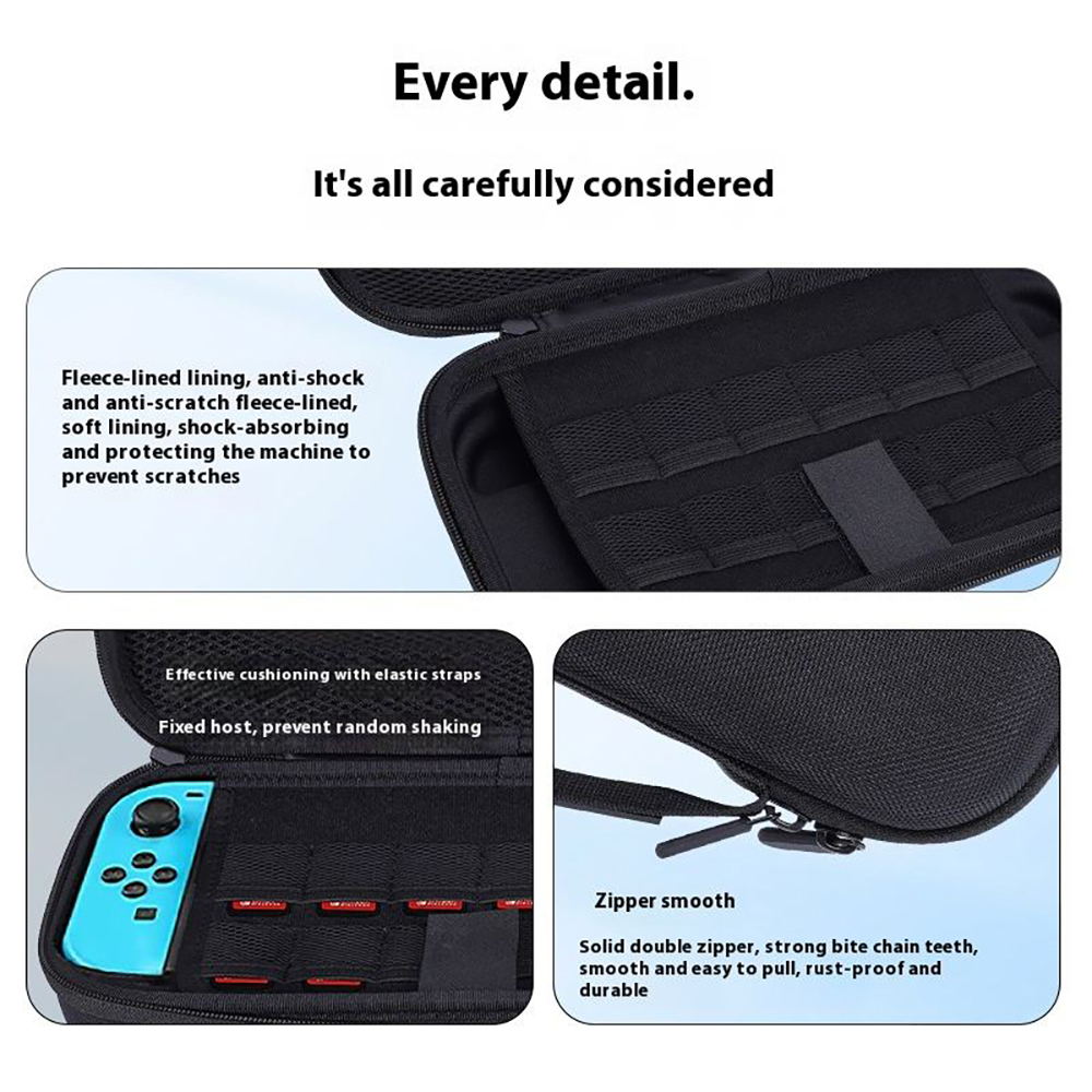 Laudtec Hard EVA Portable Travel Case Storage Bag Protective Pouch for Switch 2 with Game Card Slots