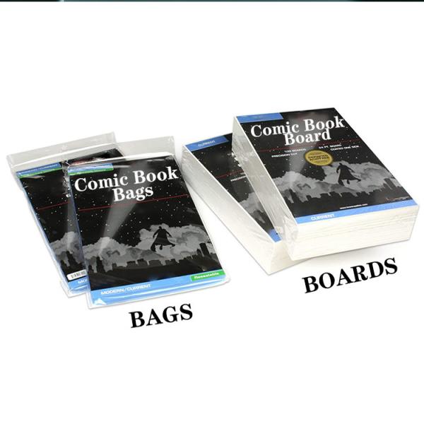 OPP Manga Book Protector Bag , 19*27cm Resealable Thick Magazine Protectors