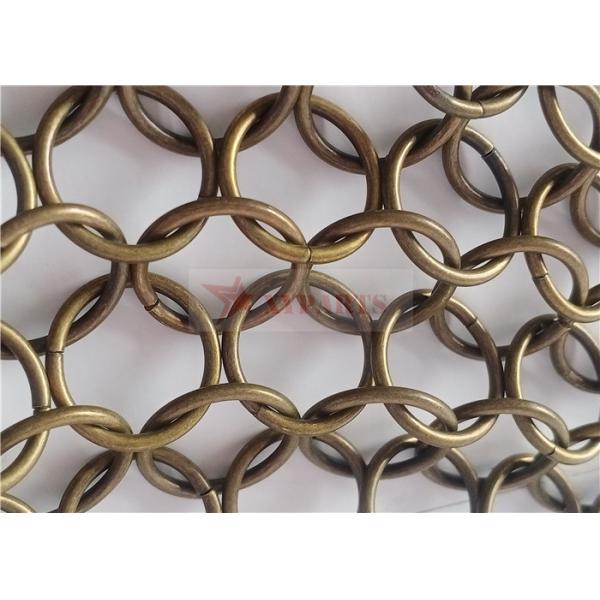 Бронзовый занавес 1.5кс15мм сетки кольца цвета для конструкции магазина