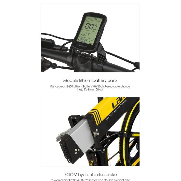 T750 Fat Tire Electric Bike Spoke Wheel For Snow 13AH L G Lithium Battery