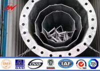 postes de acero galvanizado redondo de 69KV los 48m para la línea eléctrica de transmisión