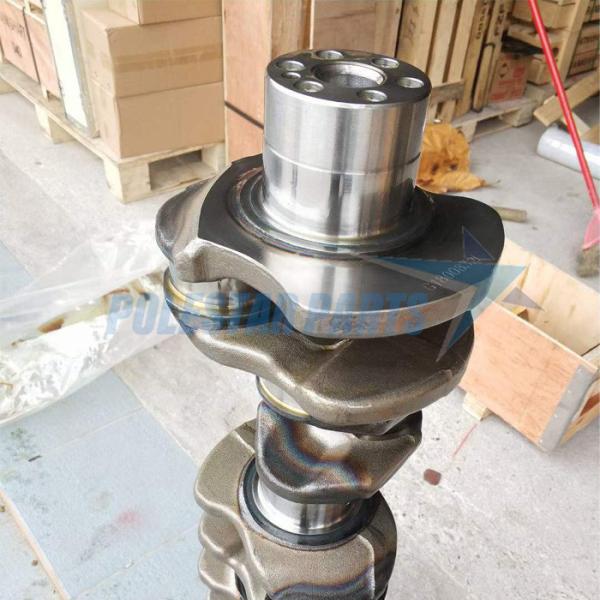 Forged Steel Engine Crankshaft Parts 134112410A Diesel J08E SK350-8 13411-2241