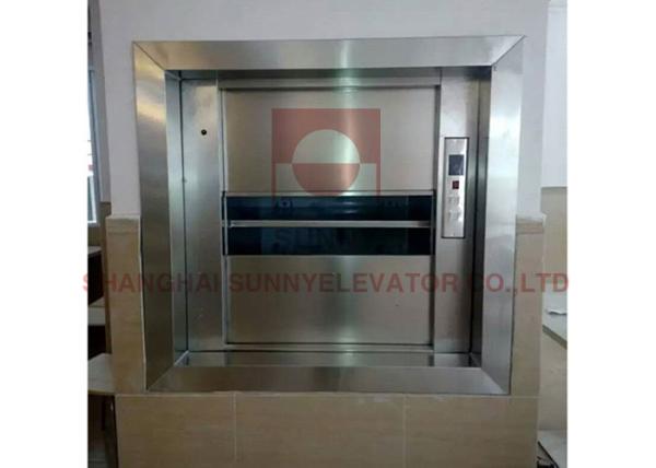 Movimentação da C.A. VVVF de 304 elevadores pequenos de aço inoxidável do Dumbwaiter/elevador de alimentos
