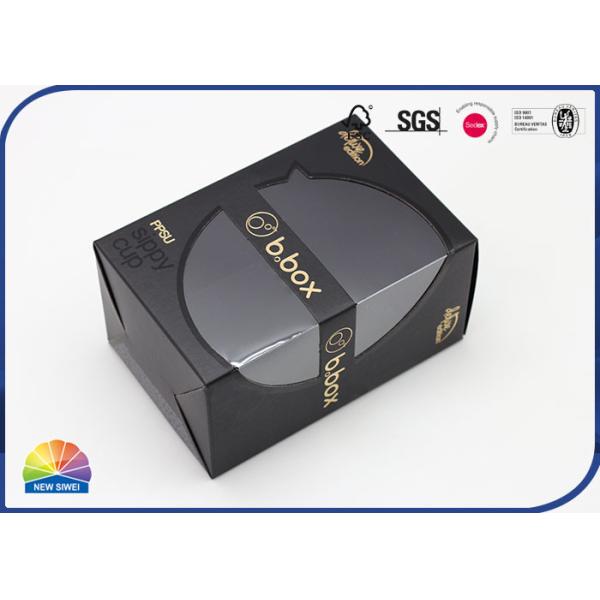 目に見えるペット窓が付いている金ぱく押しの折り畳み式ボール箱箱は修繕した