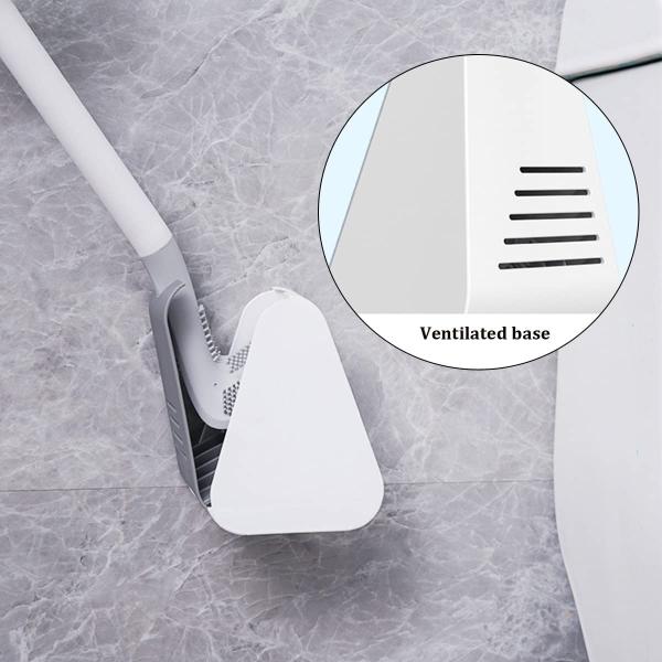 Белизна с длинными рукоятками силикона щетки туалета гольфа нити PP