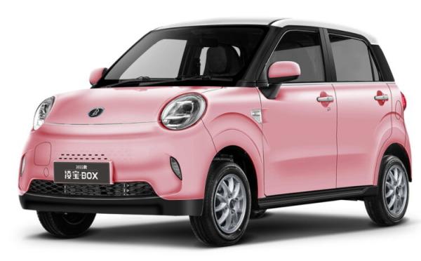 Excelente interior, rica configuração e design de moda no Lingbao Box EV New Car