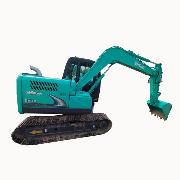 Japan Used Kobelco 75 Excavator SK75SR Four Cylinder
