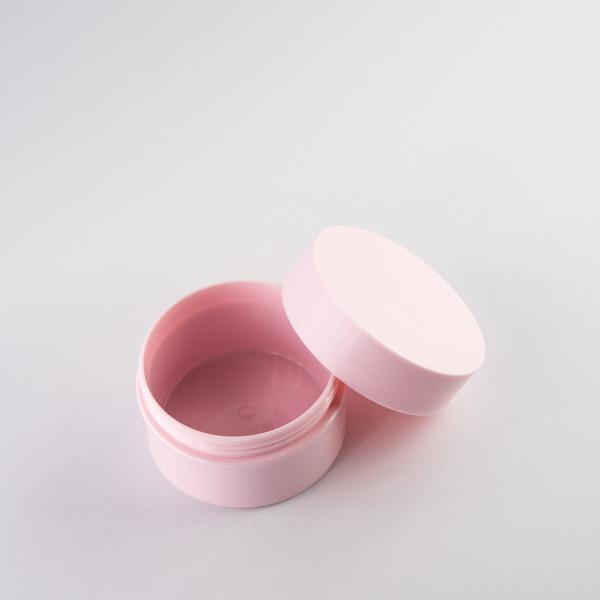 135ml Thick Wall Plastic Cosmetic Jars Pink Color With Lid For Eye Cream