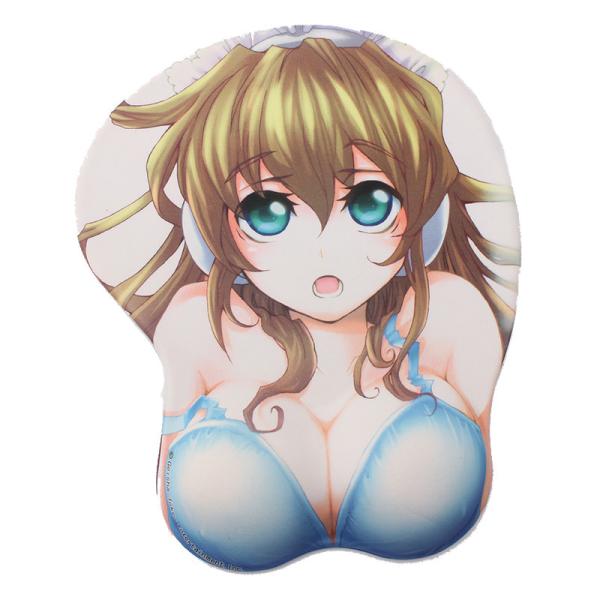 No Fade Anime Girl custom 3D Mouse Pad With Wrist Rest Art Printed