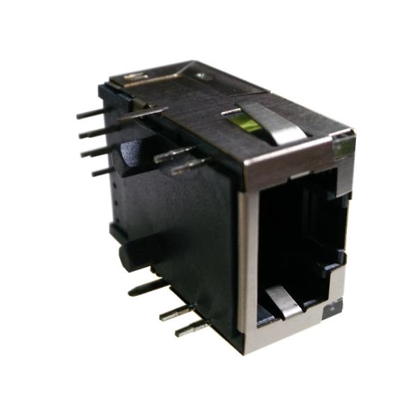 J0G-0001NL 1000BASE-T Low Profile RJ45 Connector 1x1 Tab-Up