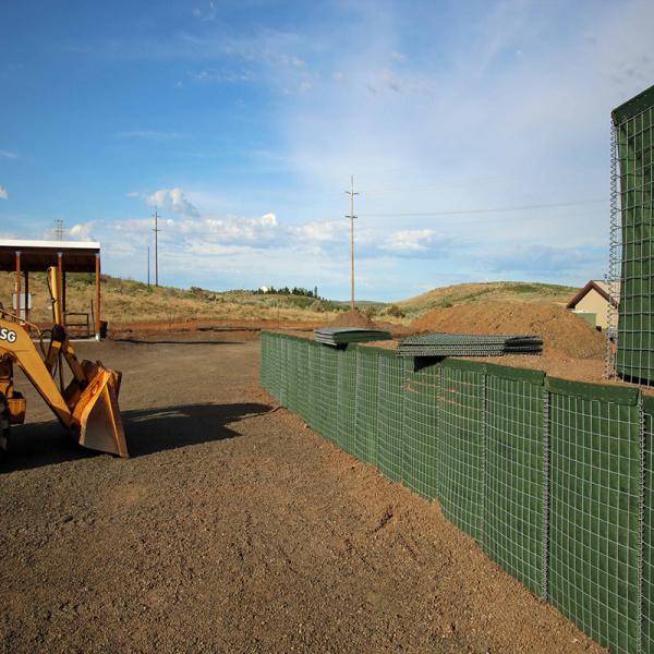 усовик стены песка 1.2m высокий сваренный Hesco Gabion военный с тканью ткани