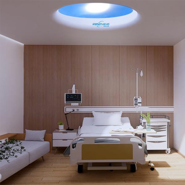 High-Power 500W Round Sky Light – 0-10V Dimmable 20000LM Natural Sunlight for Large Spaces Remote Control