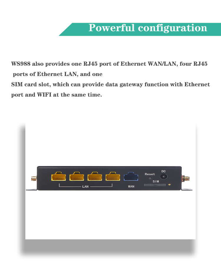 Маршрутизатор WS988 4g мобильный Wifi с поддержкой CAT4 CAT6 CAT12 слота SIM-карты