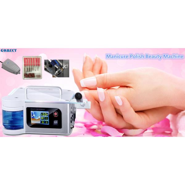 32500RPM Máquina de perforación de uñas con spray de agua Máquina eléctrica portátil de pulido de uñas