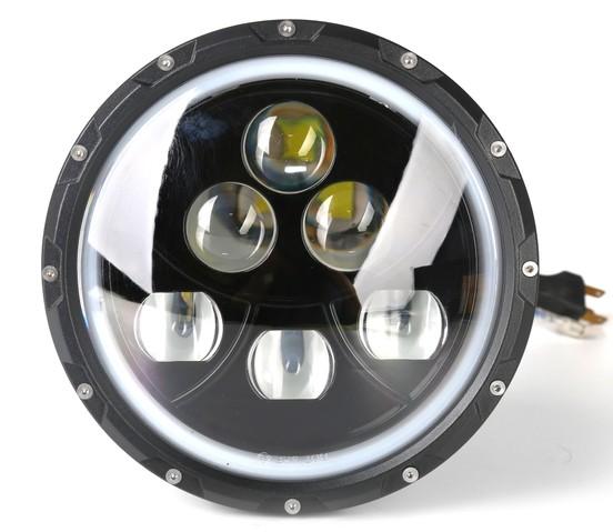 7 inch 60W inverted triangle headlight for Jeep Wrangler Jk headlamp CREE lamp beads