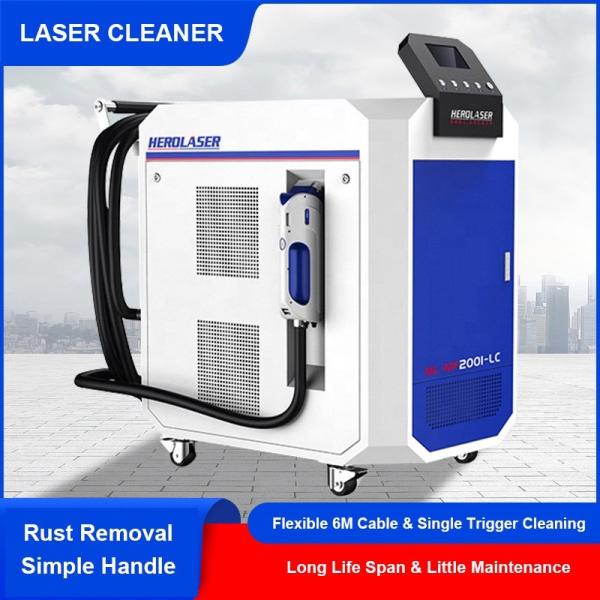 Continuous Paint Rust Oil Removal Fiber Laser Cleaner Metal Welding Spot