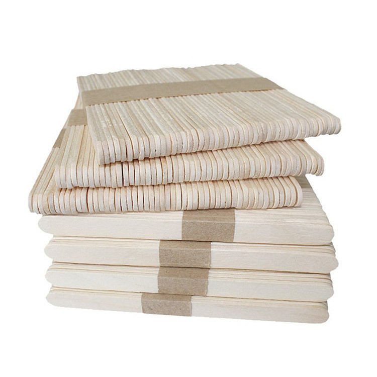 160.00cm * 140.00cm * 120.00cm Package Size Disposable Birch Wood Ice Cream Stick