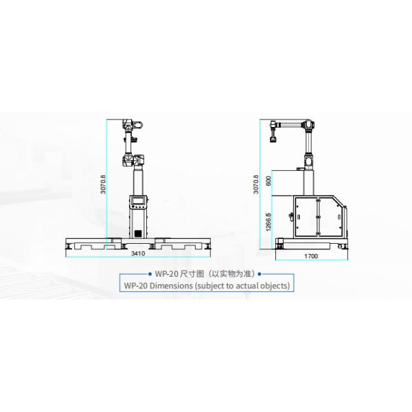 Продвинутая китайская робот-рука 3КВт Общая мощность паллитации 8-10 раз в минуту Скорость проектирования