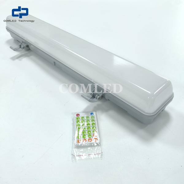 luminaria de estacionamiento SMD 2835 5FT Batten luminaria de luz 44W Blanco puro LED atenuable Battens luces LED lineales industriales con carcasa de PC completa