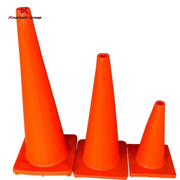 20 Years manufacturer Beijing Roadsafe Wholesale 30/45/70/75/90cm orange traffic flexible PVC Safety cones supplier