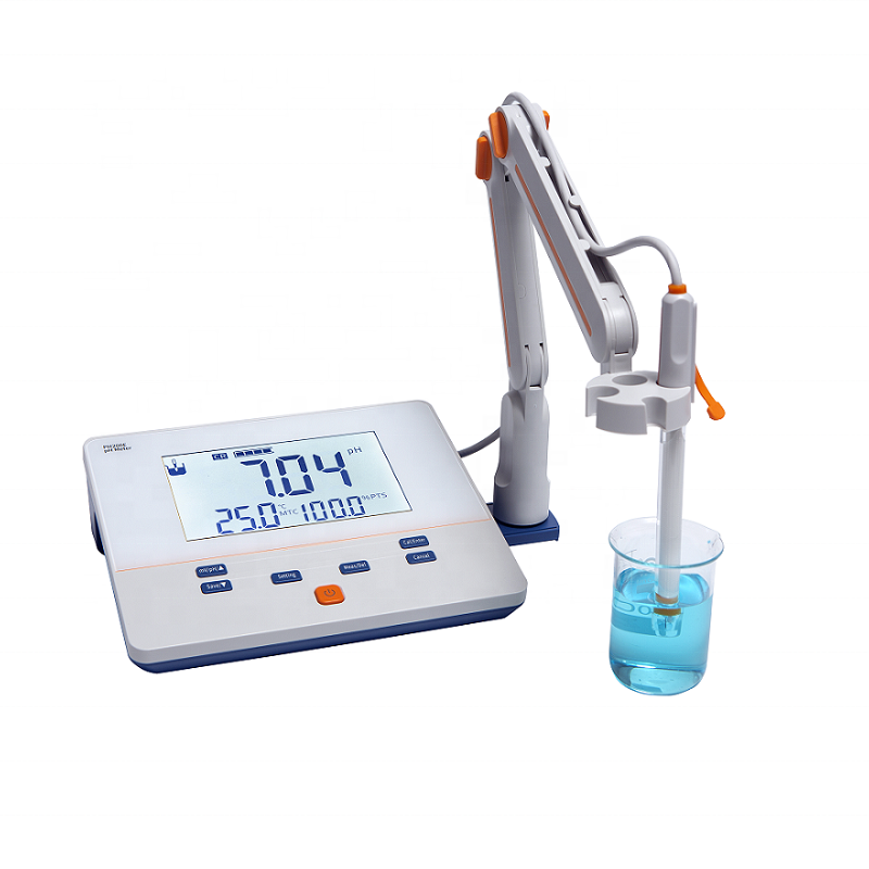 PH200E Laboratory pH Meter 6.0 Inch LCD Display 1-3 Points Calibration -2.00-18.00pH Range IP54