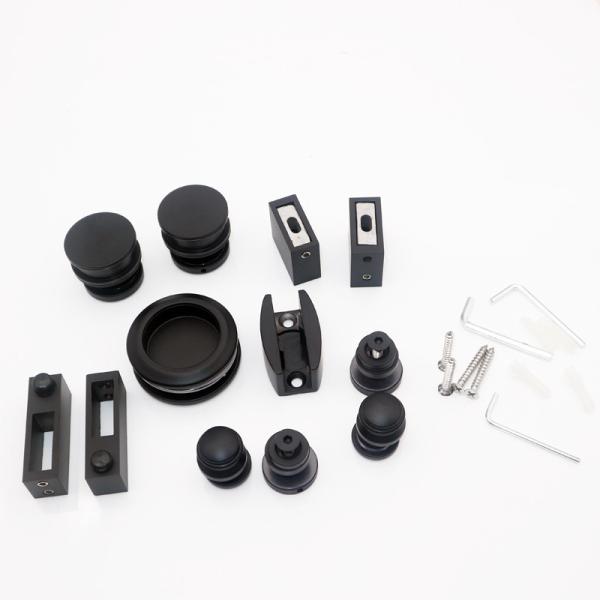 Modern porta de chuveiro deslizante com sistema de porta de vidro deslizante suave e fechado Kit de hardware